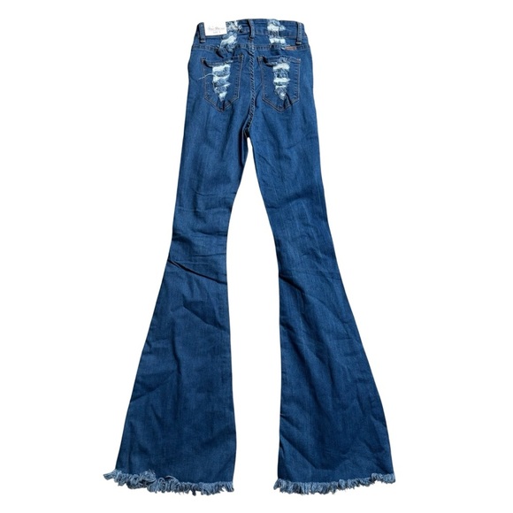 NWT Vince Blue Flare Wide Leg Jeans Size Small - Picture 2 of 8